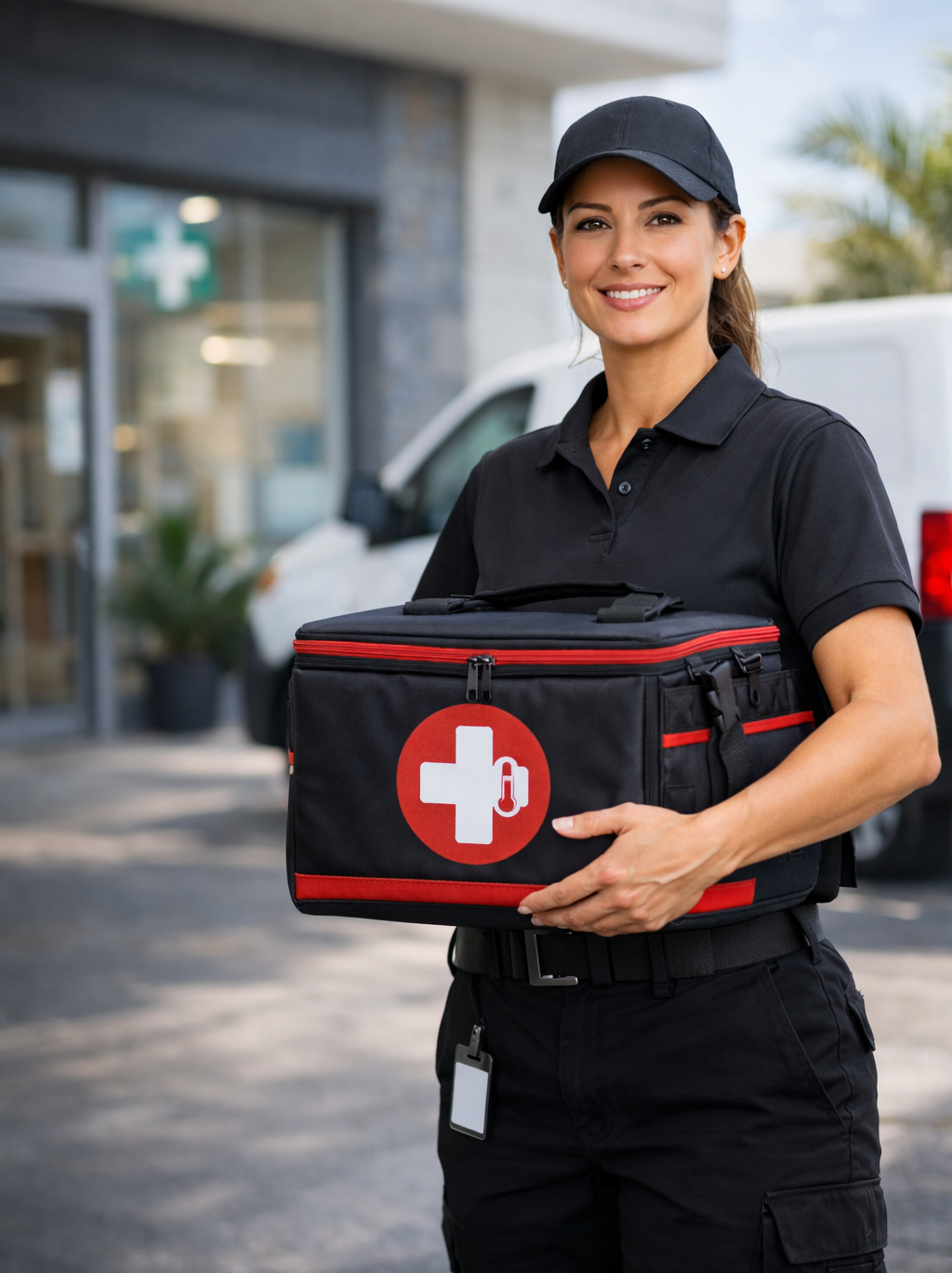 professional courier driver